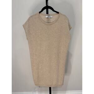 Maison de Papillion Beige Sleeve Cashmere Dress Womens S